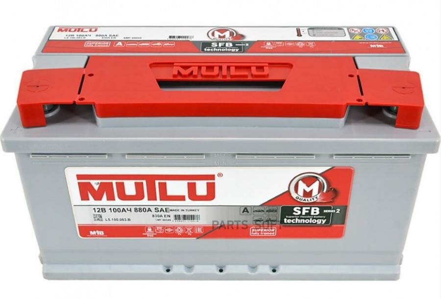 Аккумулятор MUTLU SFB 100 А/ч прямая L+ 353x175x190 EN830 А