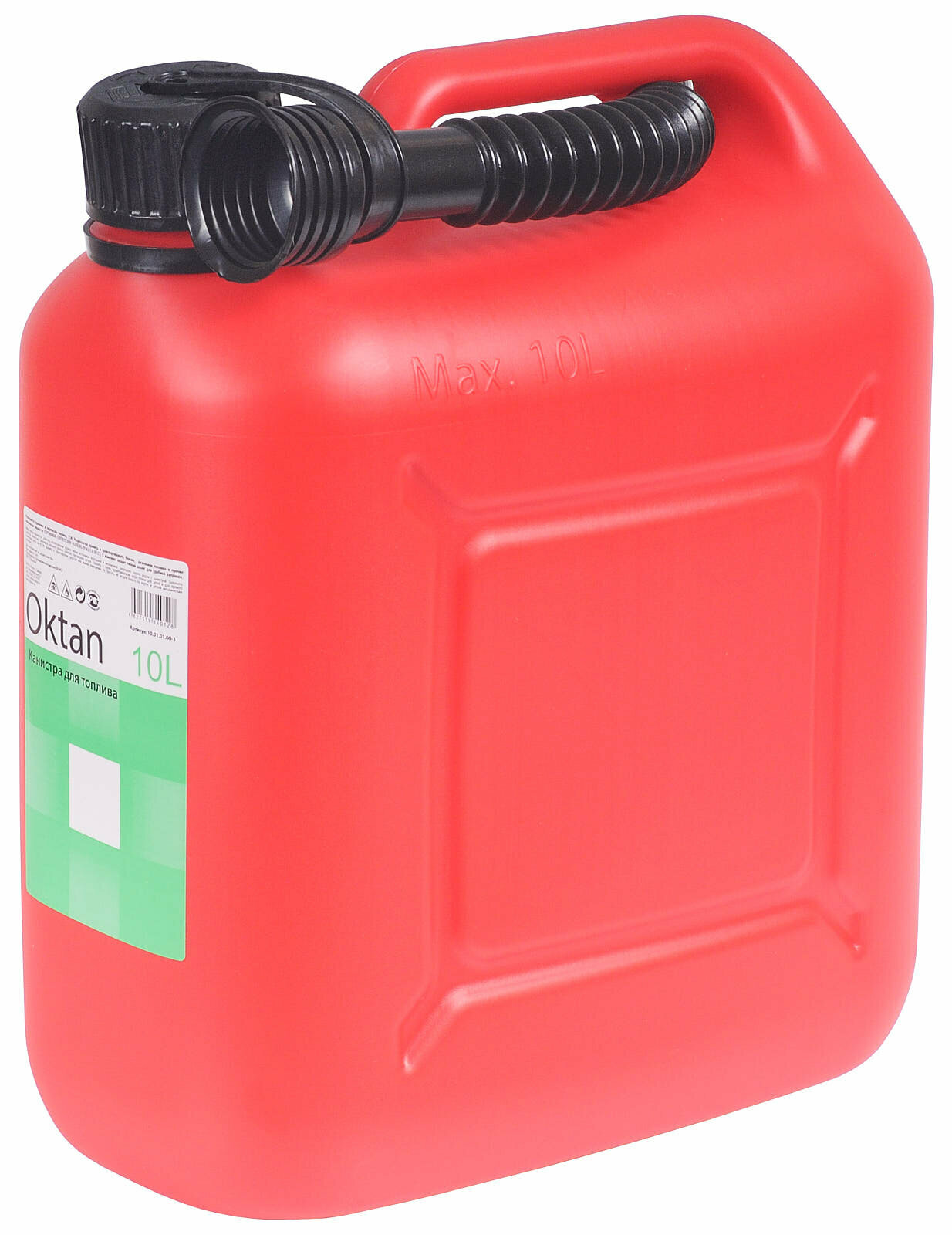 фото Канистра 10л.полимерная для ГСМ с заливным устройством OKTAN