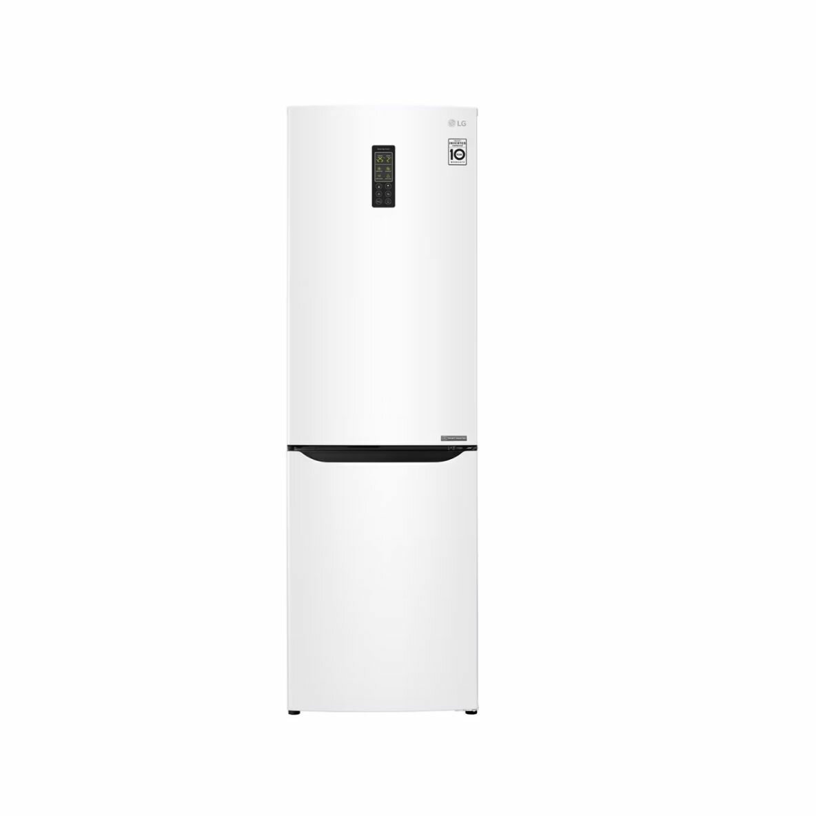 Холодильник LG , двухкамерный, серебристый - фото №1