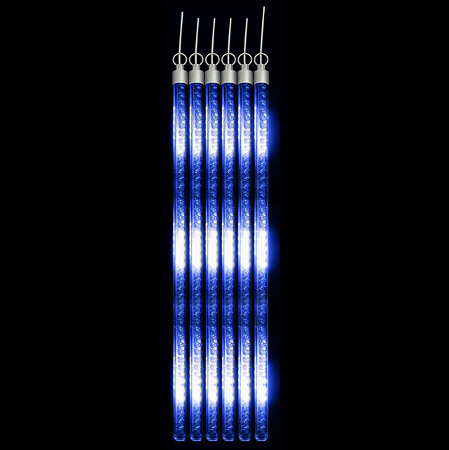 Snowhouse Светодиодная гирлянда Тающие Сосульки 6*0.46 м, 120 синих LED ламп, прозрачный ПВХ, 5 м, IP44 MTTB120B-46-5V