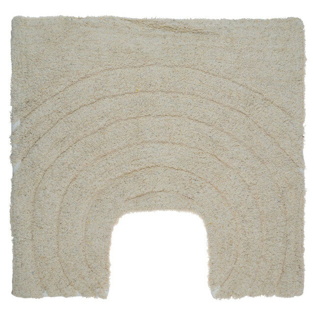 фото Коврик для туалета fora создавая мечты 50х50см хлопок бежевый