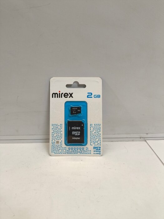 Карта памяти microSD 2GB MIREX cl.4 +1ad