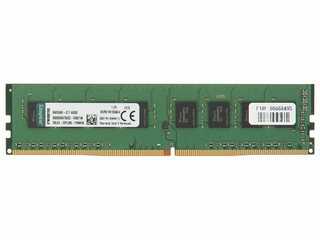 Модуль оперативной памяти Kingston Модуль оперативной памяти 4ГБ DDR4 SDRAM Kingston ValueRAM KVR21N15S8/4 (PC17000, 2133МГц, CL15) (ret)