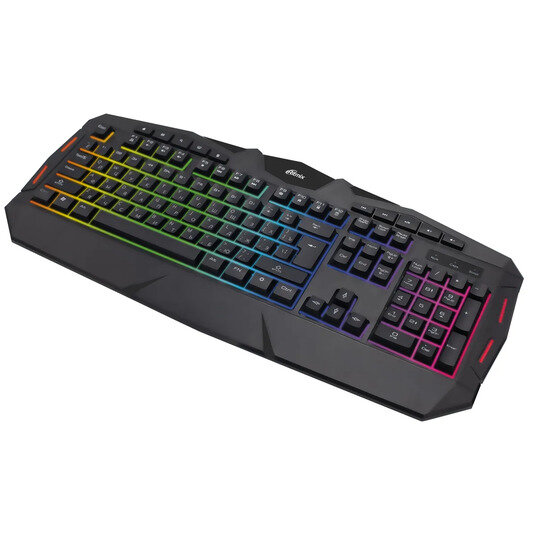 Проводная клавиатура с многоцветной подсветкой Ritmix RKB-555BL черная