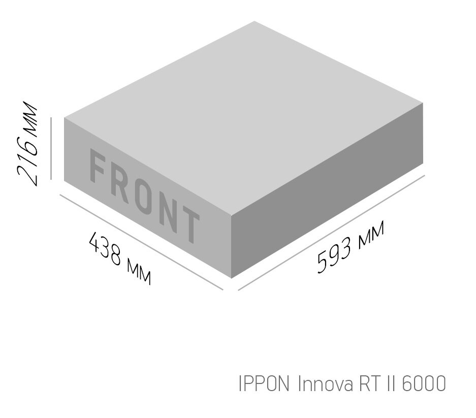 IPPON Источник бесперебойного питания Ippon Innova RT II 6000 6000Вт 6000ВА черный 1005639