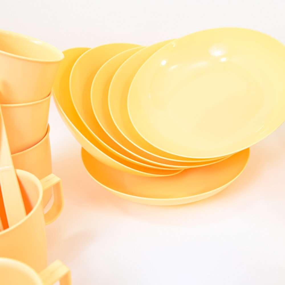 Набор посуды "Для пикника" на 4 персоны, цвет бежевый - фотография № 2