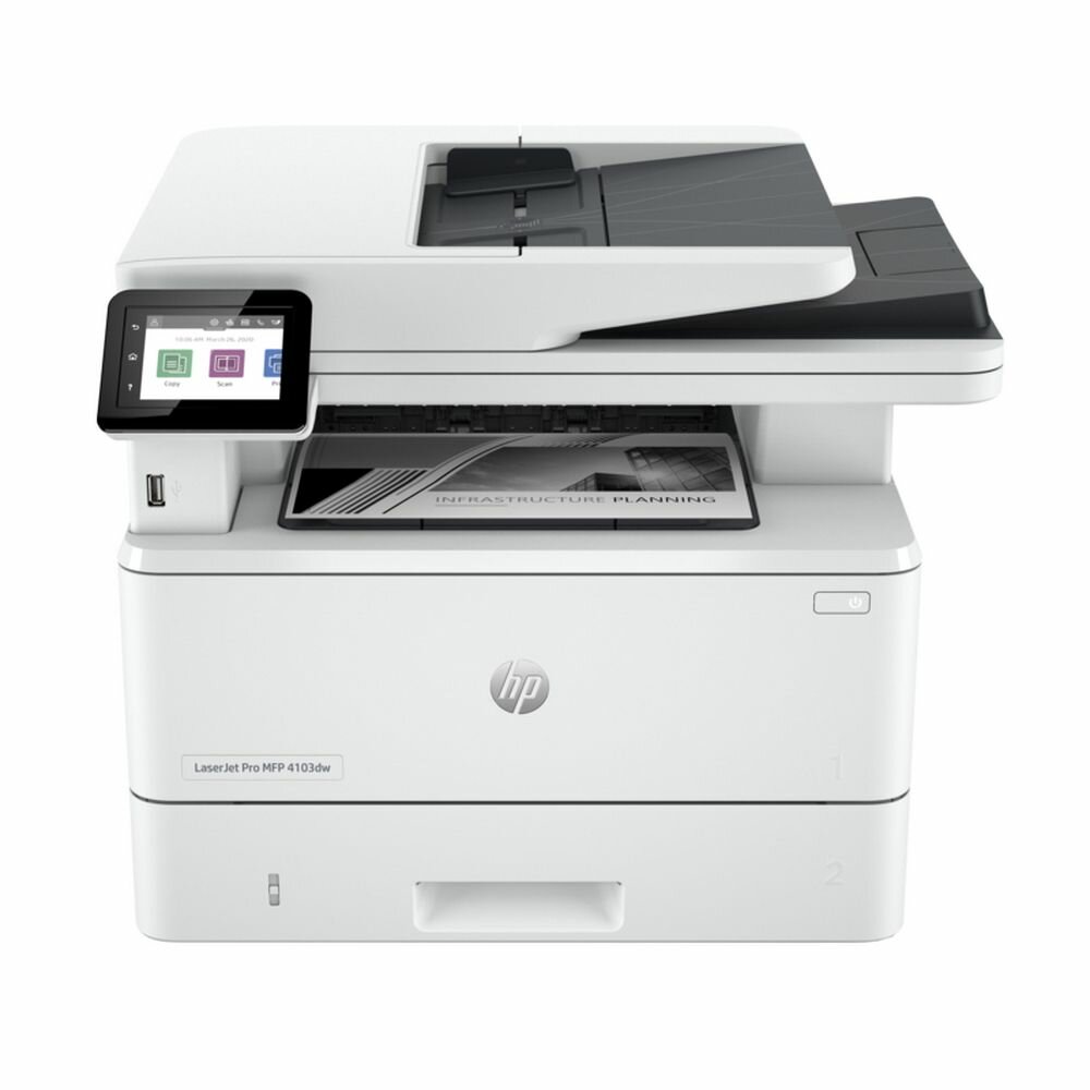 МФУ HP LaserJet Pro MFP 4103DW 2Z627A ч/б А4 38ppm с дуплексом автоподатчиком LAN Wi-Fi