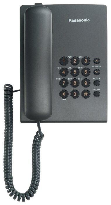 Проводной телефон Panasonic KX-TS2350RUT Dark-Grey