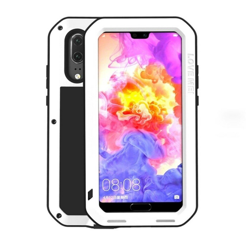 фото Гибридный чехол LOVE MEI для Huawei P20 (белый)