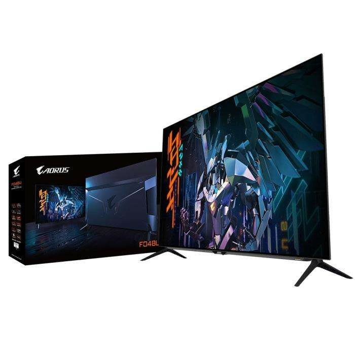 47,53" Gigabyte AORUS FO48U-EK Gaming monitor Black (OLED, 3840x2160, HDMI+HDMI+DP, 1 ms, 178°/178°, 135 cd/m, 135000:1, 2xUSB3.0, USB Type-C, 120Hz, MM) (9DAFO48U-00-1ABEK) (814762)