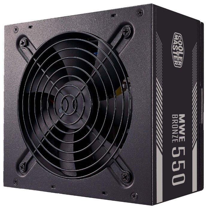 Cooler Master Блок питания 550Вт Cooler Master MWE Bronze 550 MPE-5501-ACAAB-EU ATX12V V2.52 (24+4/8+6/8pin, вентилятор d120мм) + кабель питания (ret)
