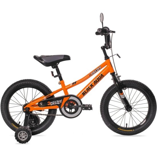 Детский велосипед Black Aqua Crizzy 16" (оранжевый неон)