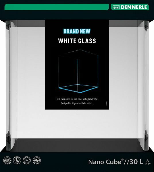 Dennerle Аквариум Dennerle Nanocube White Glass 30 л, из осветленного стекла