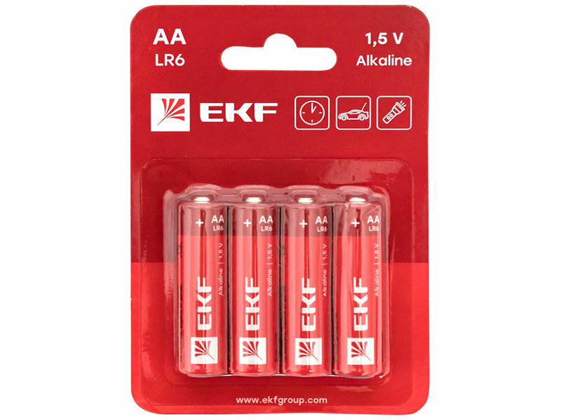 Батарейка АА - EKF (4 штуки) LR6-BL4