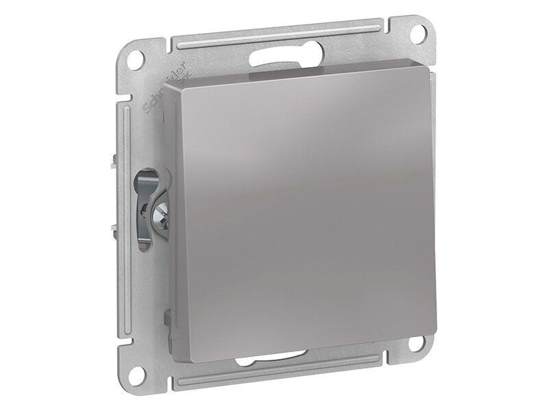 Выключатель Schneider Electric SE AtlasDesign 10АХ Aluminum SE ATN000371