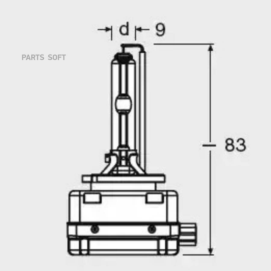 OSRAM 66140CLC D1S (35W) Лампа XENARC CLASSIC, 1шт. картонная коробка