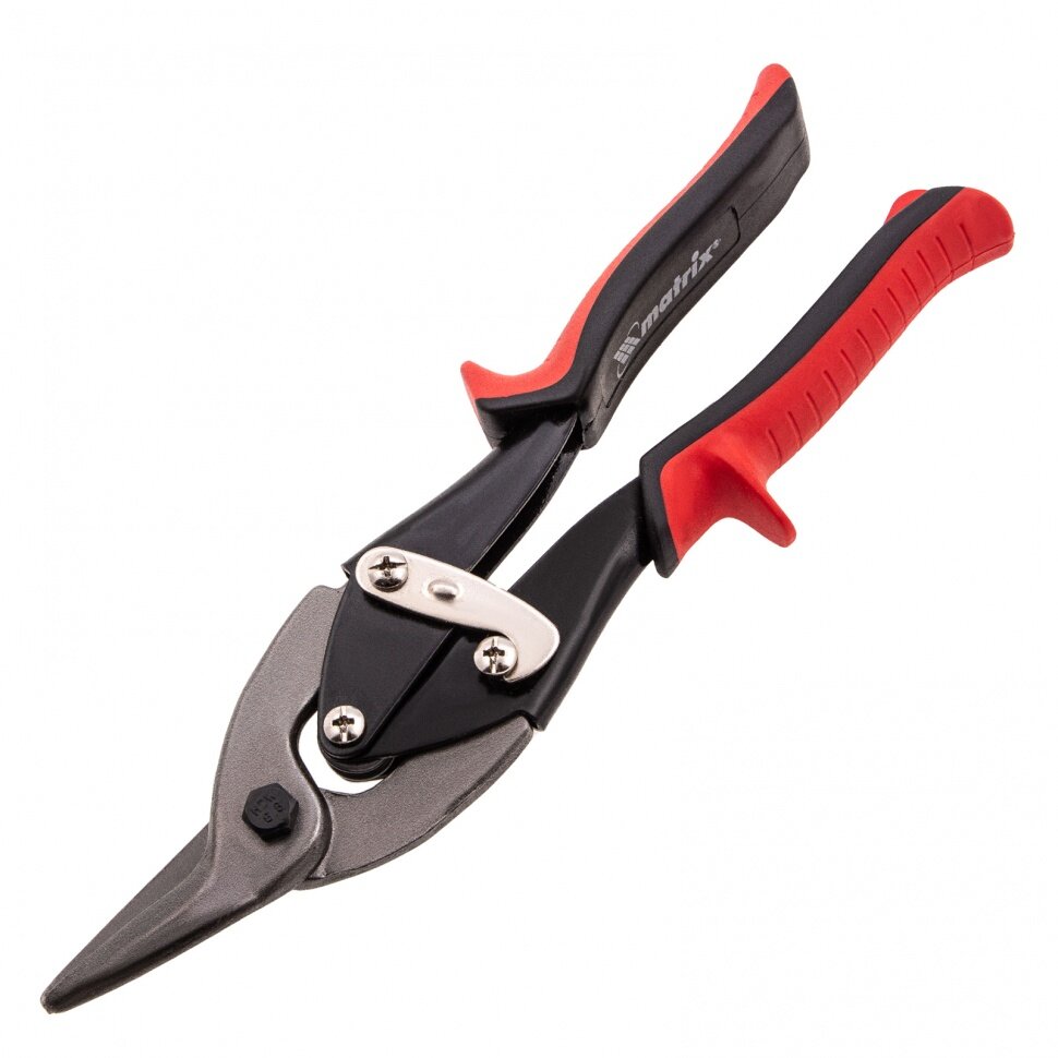 фото Ножницы по металлу, 250 мм, левые, обрезиненные рукоятки Matrix