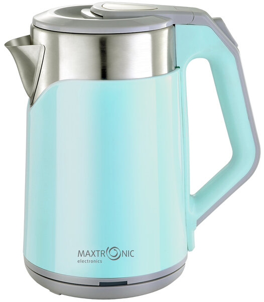 Чайник электрический MAXTRONIC MAX-1018, 1800Вт, 2,3л, голубой БИТ - фото №1