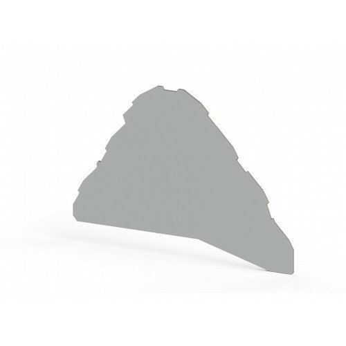 фото Klemsan 446259 Концевой сегмент на клеммники YBK2,5-3FT, (серый); NPP YBK 2,5-3FT