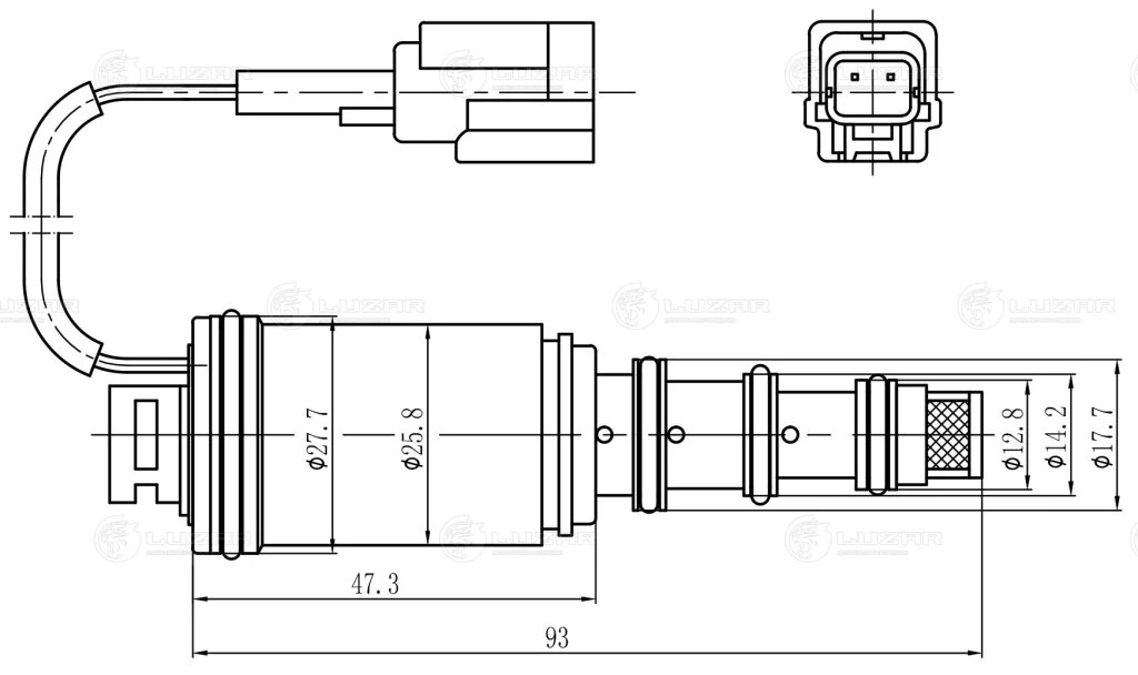 Клапан регулирующий компрессора кондиционера Luzar LCCV 1402