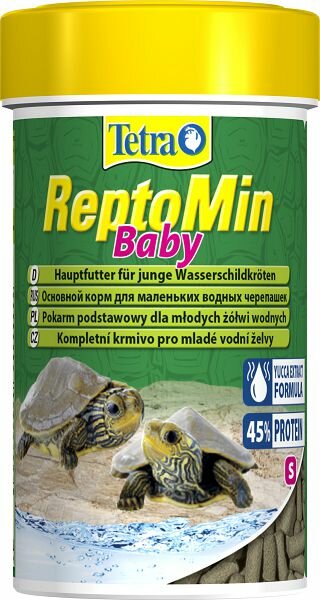 Tetra TetraReptoMin Baby основной корм для молодых черепах, палочки 100 мл