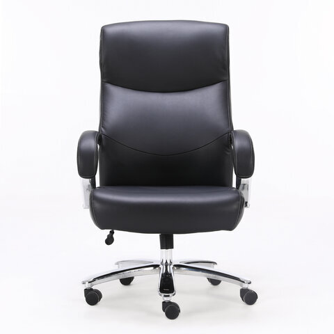 Кресло офисное Brabix Total HD-006 экокожа/хром черное Premium (531933)