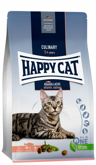 Happy cat Culinary корм для взрослых кошек атлантический лосось