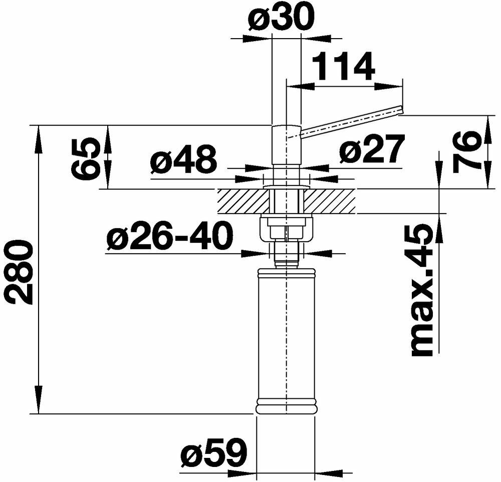 Диспенсер для жидкого мыла и моющего средства Blanco 512593 TORRE - фотография № 2