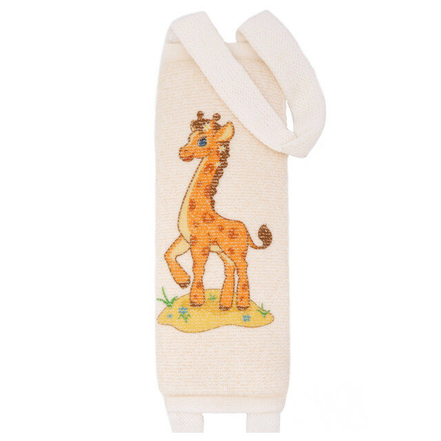 фото Мочалка vival kids длинная 32х11,5х1,5см хлопок