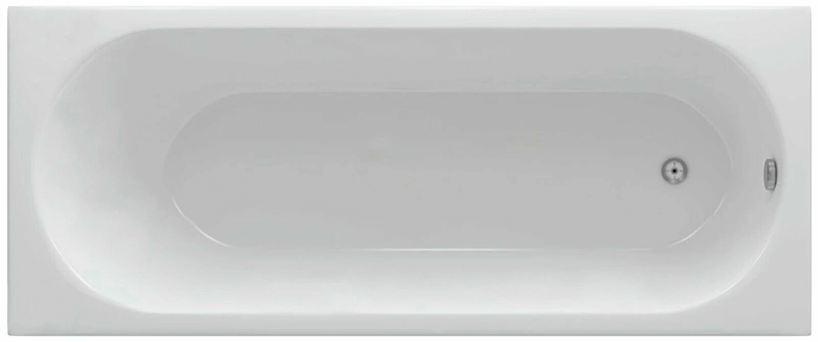 Акриловая ванна Акватек Оберон 160x70 OBR160-0000041 с фронтальным экраном (слив справа)