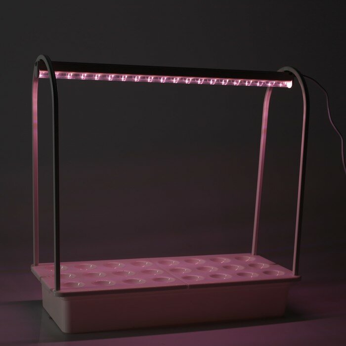 Фитосветильник светодиодный Uniel, 10 Вт, 540 мм, IP20, мультиспектр., набор для гидропоники - фотография № 8