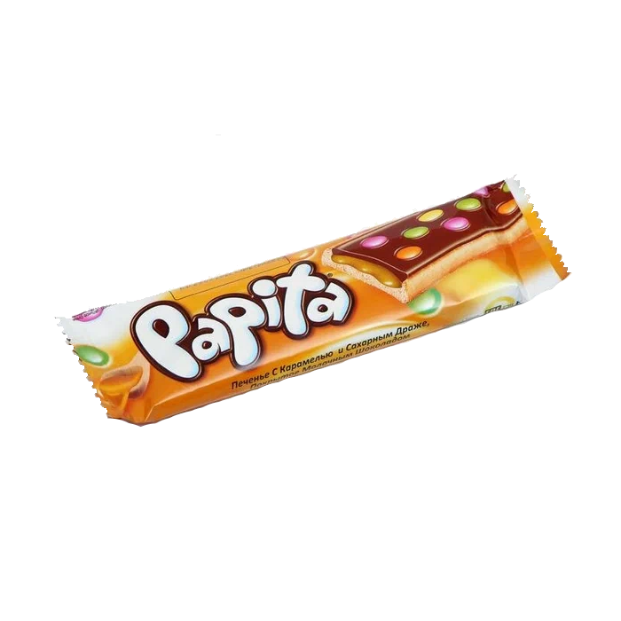 фото Papita Печенье с карамелью в сахарным драже 33 г
