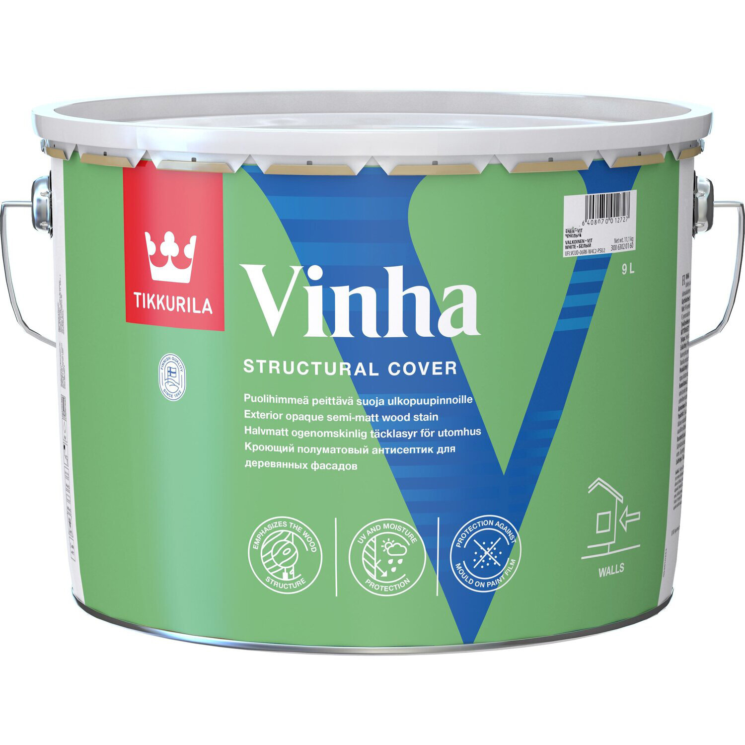 Антисептик кроющий Tikkurila Vinha VVA 9 л