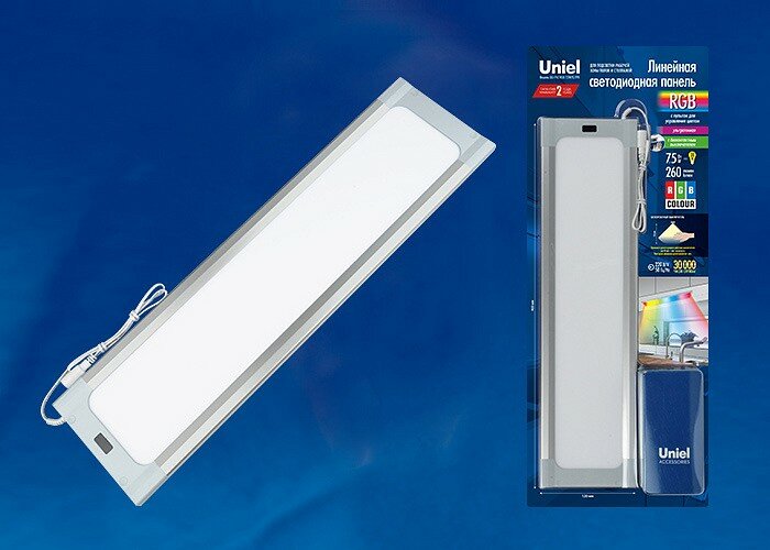 Накладной светильник Uniel Silver ULI-F42-75W/RGB/RC/DIM SENSOR IP20 SILVER