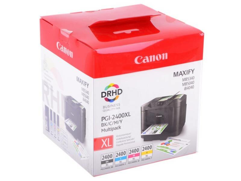 Картридж струйный Canon PGI-2400XL 9257B004 черный/голубой/пурпурный/желтый набор карт. для Canon iB