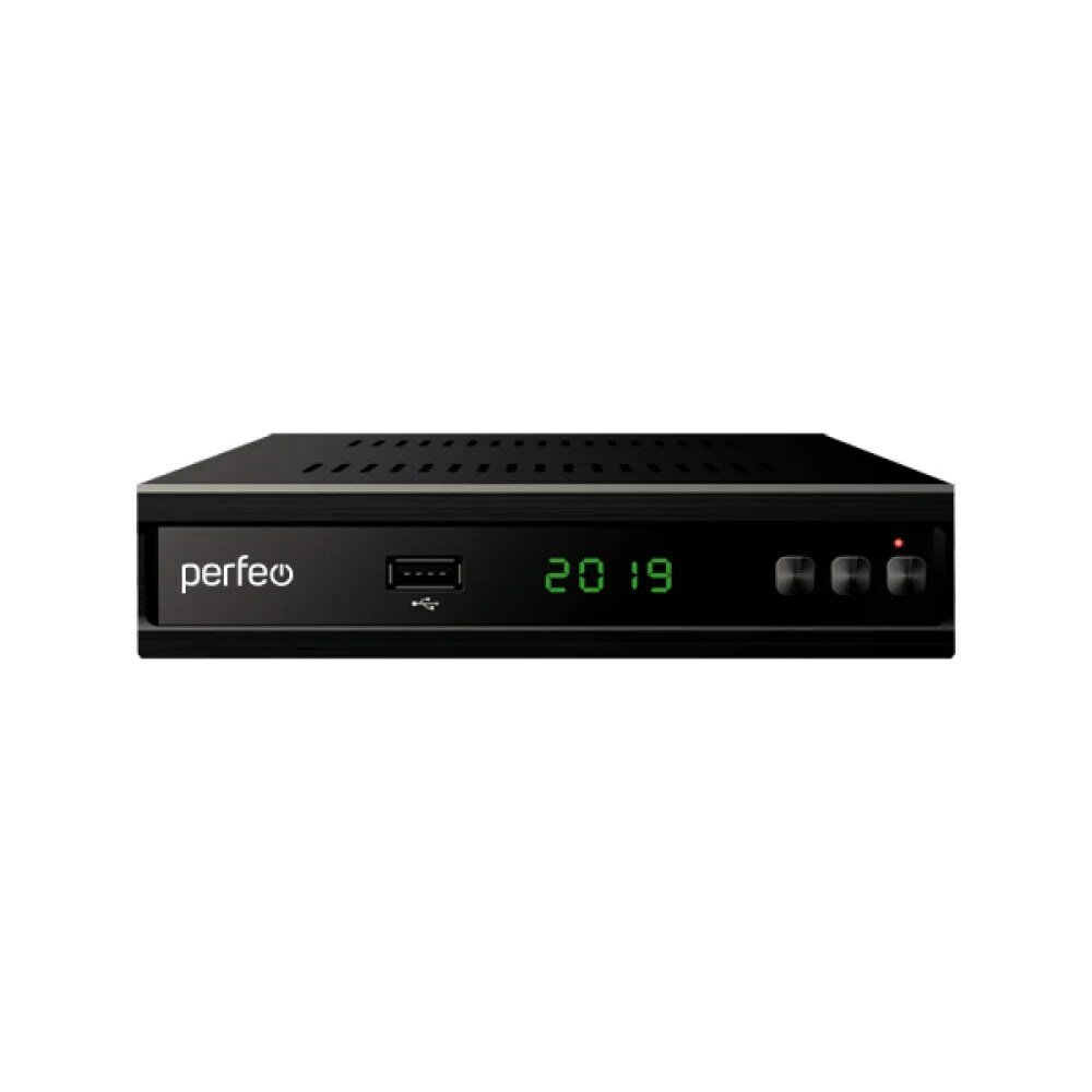 Ресивер цифрового телевидения Perfeo MEDIUM (DVB-T2/C, HDMI, RCA, 2xUSB/опц.Wi-Fi)