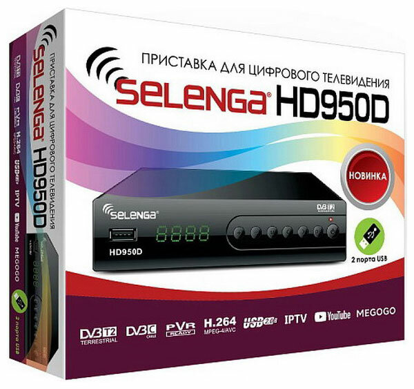 Цифровой телевизионный ресивер Selenga HD 950 D