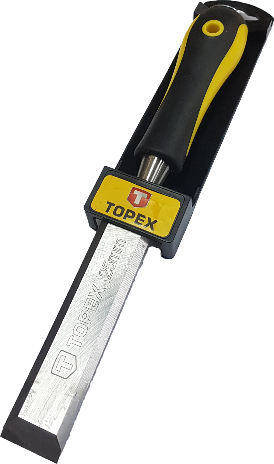Стамеска 25мм, двухкомпонентная ручка, CrV, TOPEX