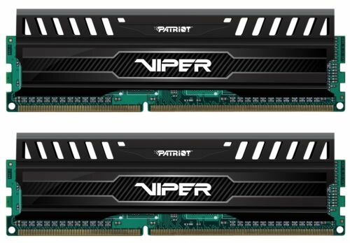   DDR3 16GB (2*8GB) Patriot Memory PV316G186C0K Viper V3 PC3-14900 1866MHz CL10 1.5V  BLACK RTL