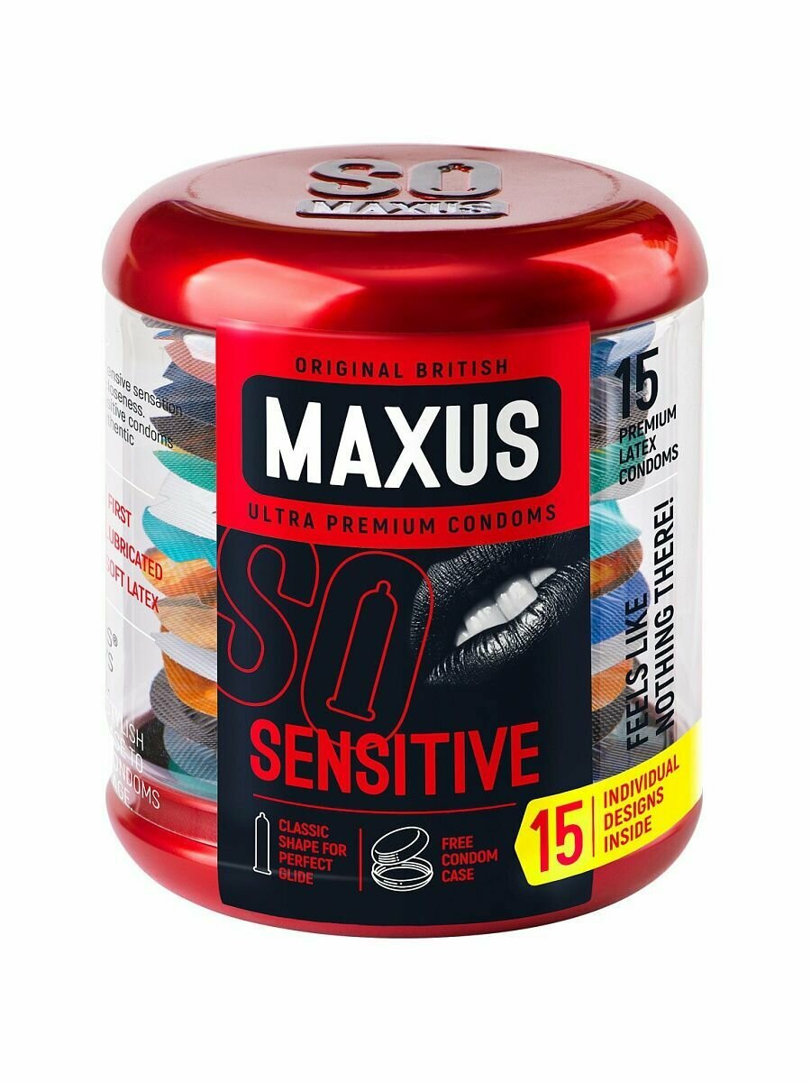 Maxus Ультратонкие презервативы MAXUS Sensitive - 15 шт.