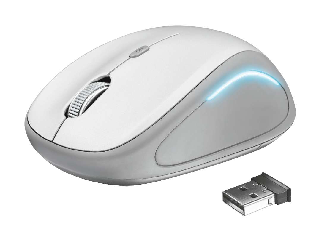 Мышь Trust Yvi FX Wireless Mouse 22335 Белая