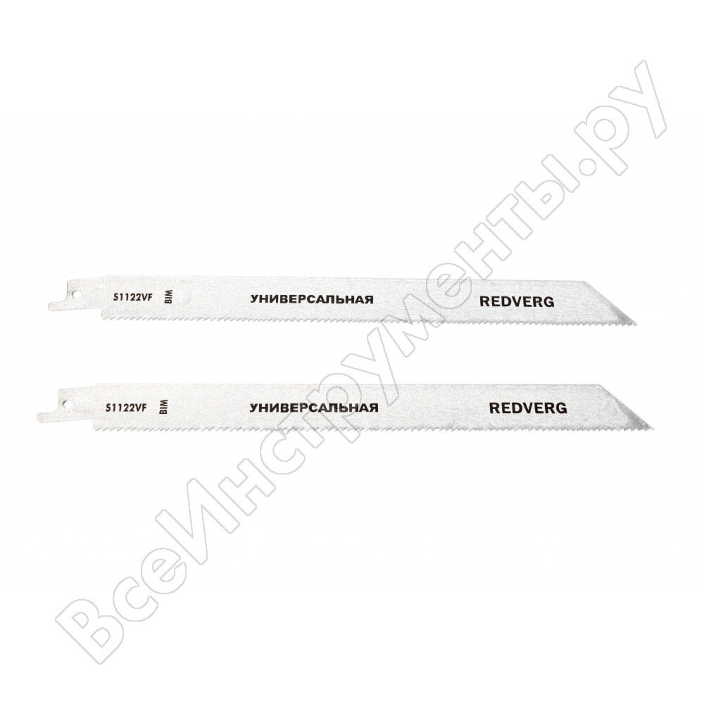 фото Пильное полотно для сабельной пилы по дереву, металлу и пластику REDVERG S1122VF