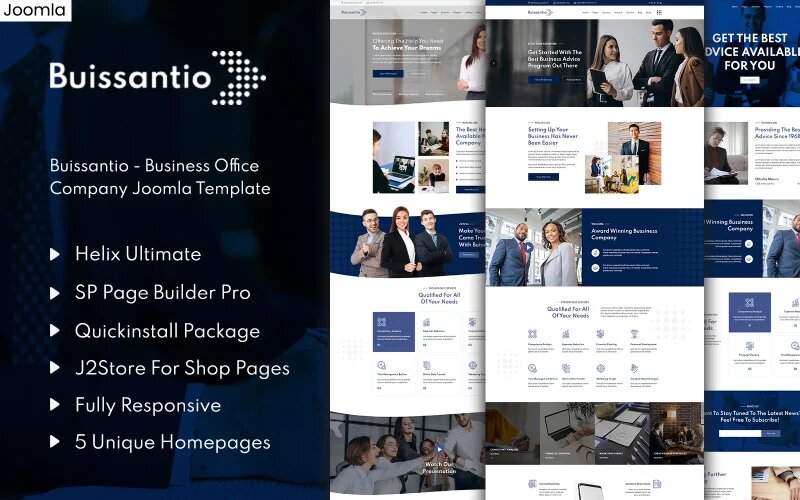 Шаблон Joomla Buissantio - Business & Corporate Joomla 4 Template