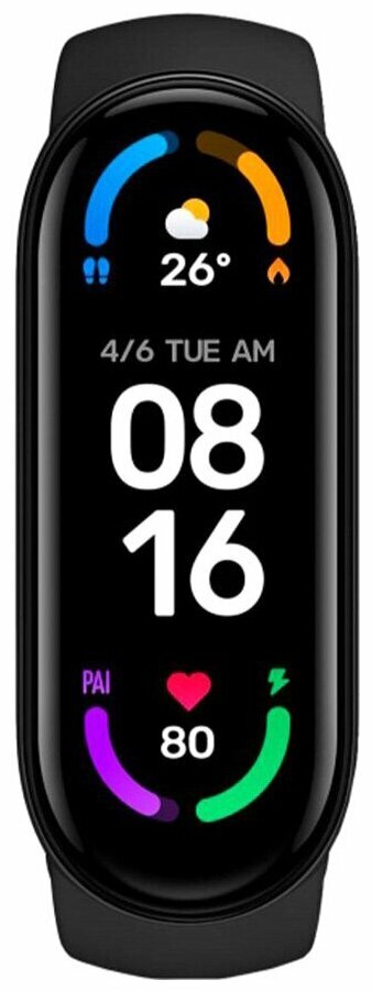 Фитнес-браслет Xiaomi Mi Smart Band 6 NFC (BHR4954GL) Black