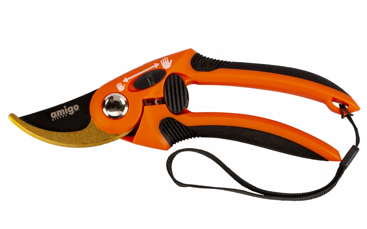 фото Секатор с переключением раскрытия для удобного хвата Amigo 76408