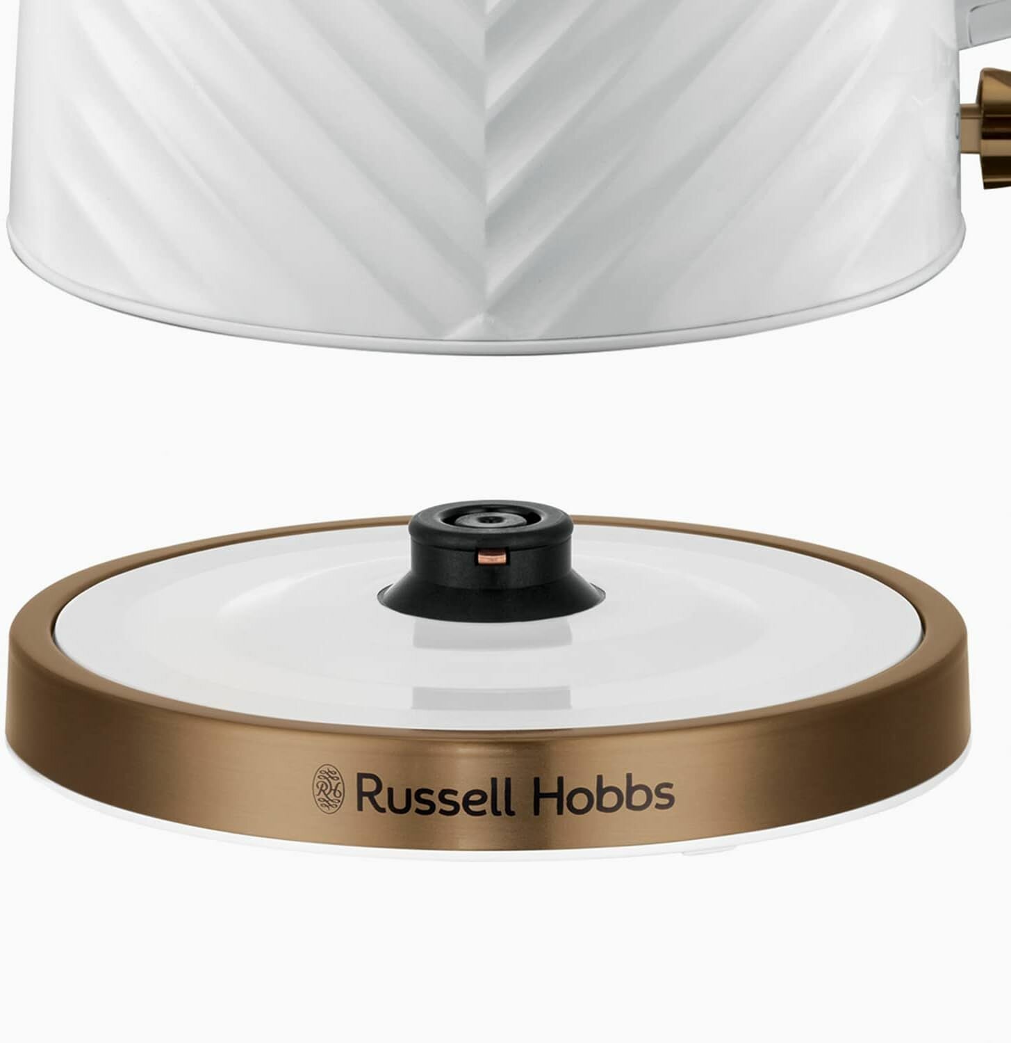 Электрический чайник Russell Hobbs 26380 Groove,беспроводной, 1,7 л, 3000 Вт, белый - фотография № 5