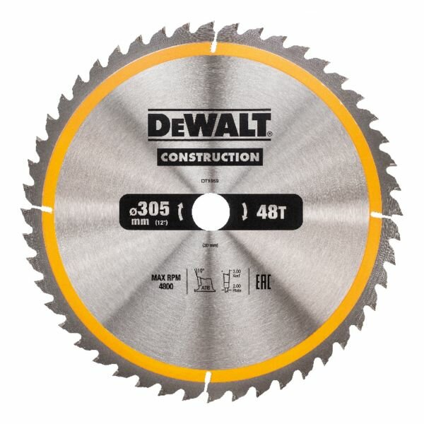 Диск пильный DeWalt Construction DT1959