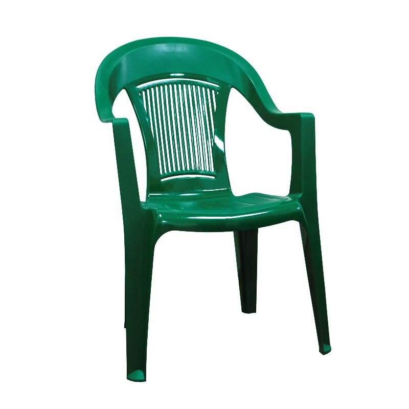 Кресло пластиковое элластик-пласт Фламинго Темно-зеленый - фотография № 1