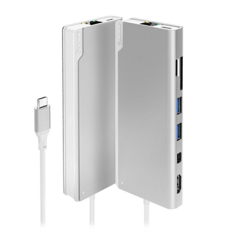 Хаб ALOGIC Premium Ultra USB-C Dock PLUS для Macbook (Silver)