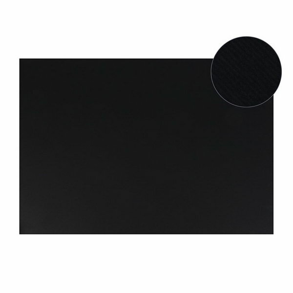Картон цветной Sirio двусторонний: текстурный/гладкий, 700 x 500 мм, Fabriano Elle Erre, 220 г/м, чёрный, 20 шт.